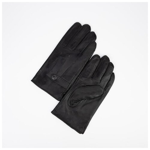 фото Перчатки муж, р-р11,5, 25*1*11,5см, 3строчки, кнопка, черный 3526176 сима-ленд