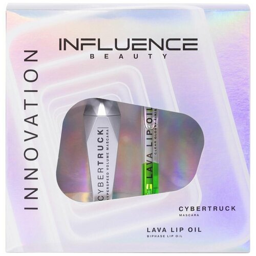 Подарочный набор Influence Beauty Тушь Cybertruck Тон 01 14мл + Масло для губ Lava Lip Oil двухфазное Тон 04 6мл подарочный набор influence beauty тушь для ресниц cybertruck увлажняющее масло для губ lava lip oil 2 шт