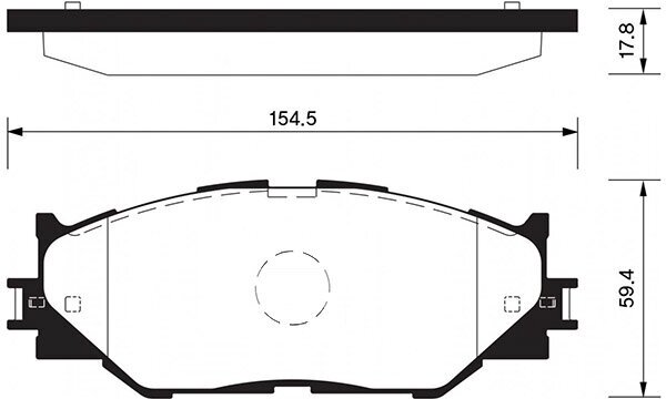 Колодки тормозные передние SP1543 для Lexus IS II 25/22D 2005>