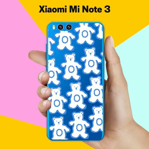 Силиконовый чехол на Xiaomi Mi Note 3 Мишки / для Сяоми Ми Ноут 3
