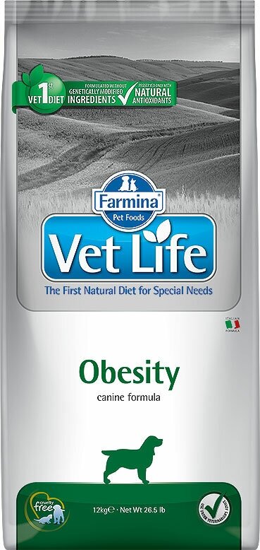 Корм Farmina Vet Life Obesity для собак при ожирении, 2 кг