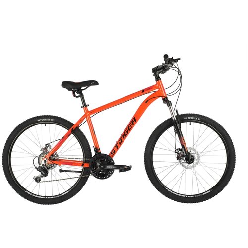 Горный (MTB) велосипед Stinger Element Evo 26 (2021) оранжевый 18 (требует финальной сборки) горный mtb велосипед stinger element evo 26 2021 черный 18 требует финальной сборки