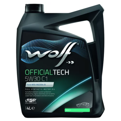 Синтетическое моторное масло Wolf Officialtech 5W30 C1, 20 л