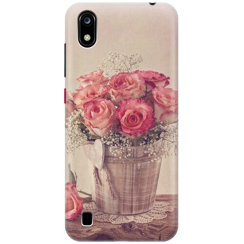 фото Re:pa накладка transparent для zte blade a7 2019 с принтом "винтажные розы"