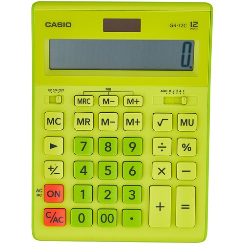 Калькулятор настольный CASIO GR-12С, светло-зеленый