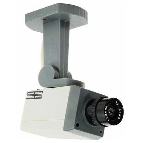 Муляж камеры видеонаблюдения Orient AB-CA-16 для помещения светодиод, питание от батареек, серебристая