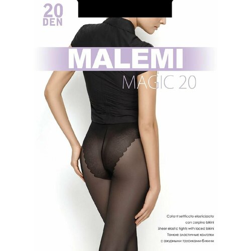 фото Колготки malemi, 20 den, размер 4, черный