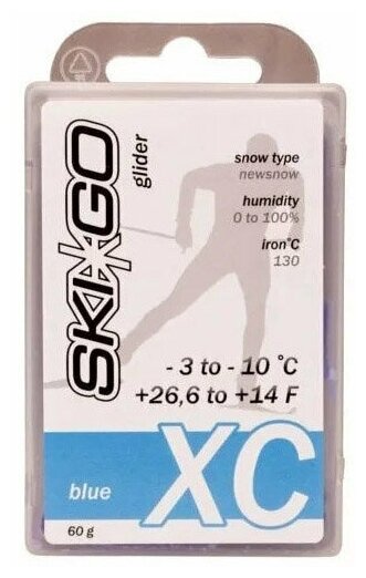 Парафин SkiGo XC Blue -3/-10, 60 г