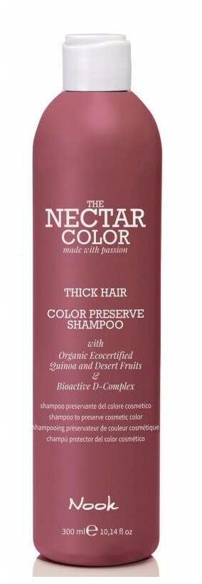 Nook шампунь The Nectar Color Thick Hair Color Preserve, 300 мл