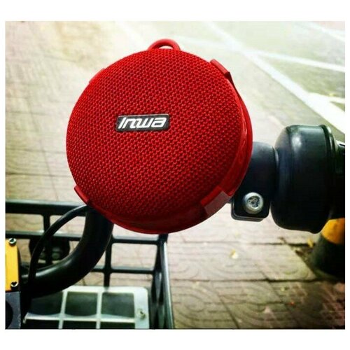 Портативная колонка INWA AS-63 5 Вт 750 мАч водонепроницаемая крепление на руль красная 320100₽