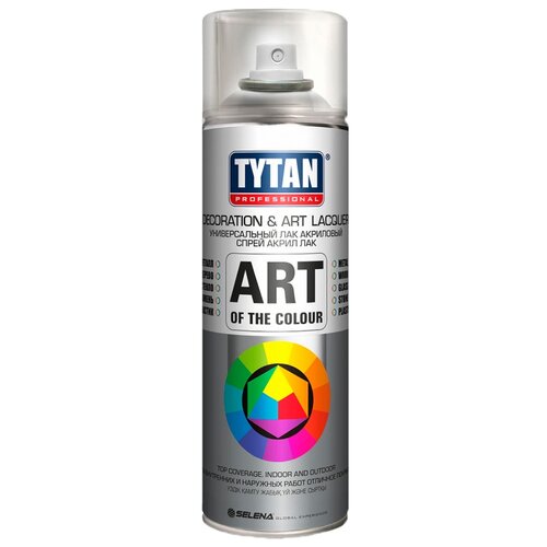 Лак универсальный аэрозольный акриловый Tytan Professional Art of the colour глянцевый 400 мл.