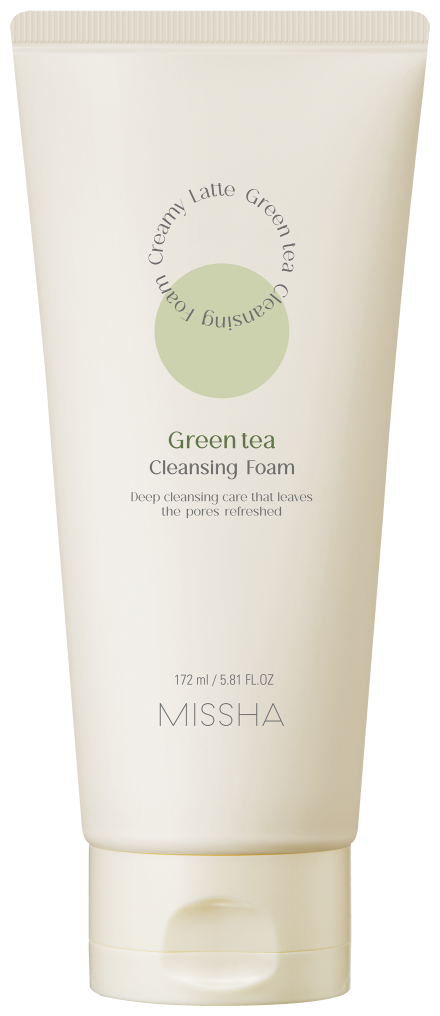 Пенка для умывания, Missha, Creamy Latte Green Tea, с зеленым чаем, 172 мл