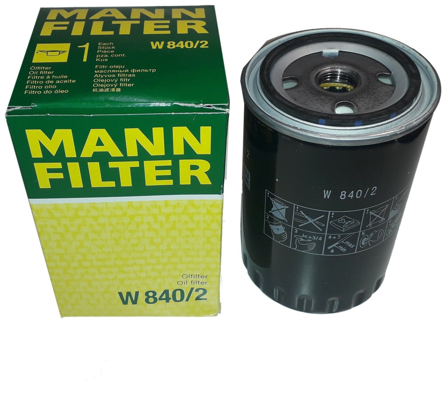 [W8402] MANN-FILTER Фильтр масляный - фото №1