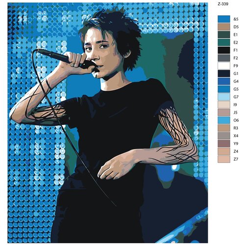 Картина по номерам Z339 Земфира 70x90