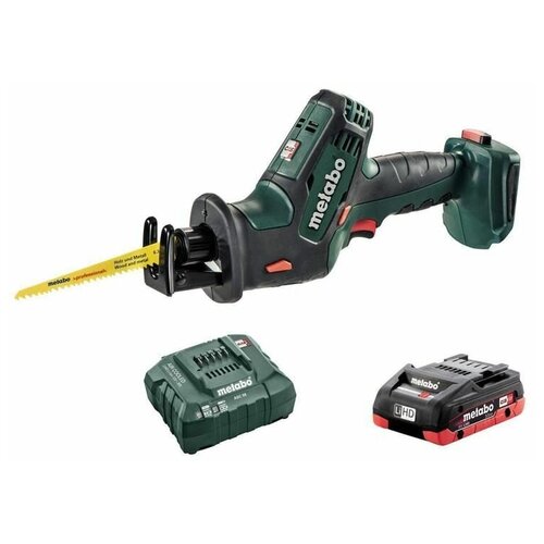 Пила сабельная аккумуляторная SSE18LTXCompact 1х35Ач LiHDЗУ ASC55 Metabo T03340 2911000₽