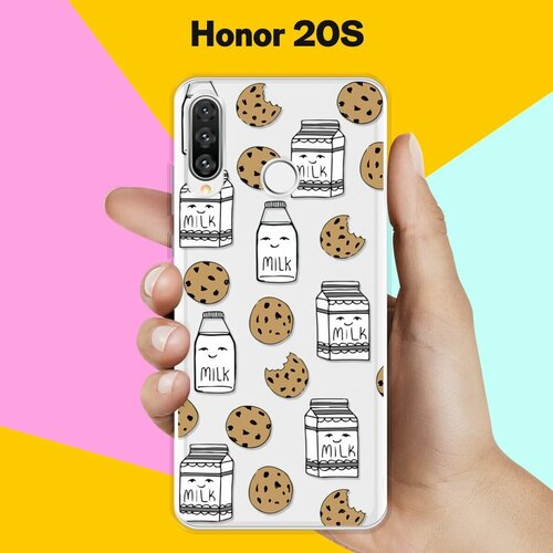 Силиконовый чехол Молоко и печеньки на Honor 20s силиконовый чехол печеньки и молоко на honor 9x