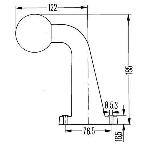 фото Фонарь габаритный hella 2xs 950 071-031