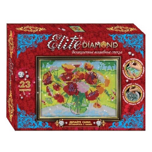 Лапландия Набор алмазной вышивки Elite Diamond Маки (45665) totum набор алмазной вышивки diamond painting 061026