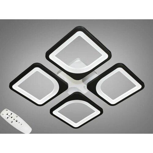 Люстра светодиодная потолочная с регулируемой яркостью, 6010-4A-white, 88w
