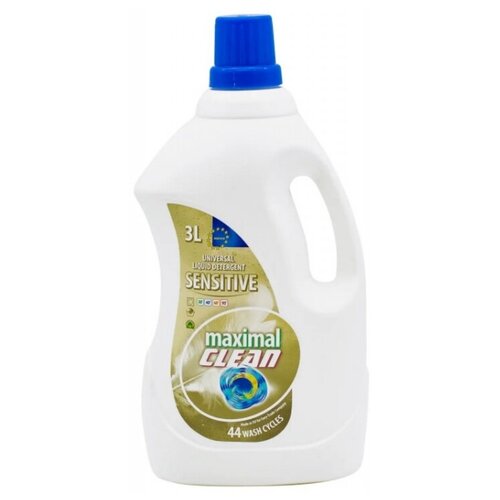 Гель для стирки MAXIMAL CLEAN SENSITIVE для деликатных тканей, 3 л