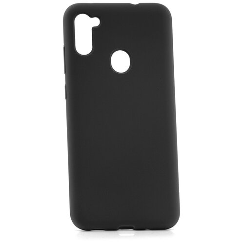 фото Чехол на samsung galaxy m11 kruche silicone plain black