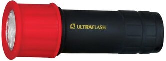 Ручной фонарь Ultraflash LED15001 черно-красный