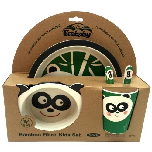 Eco Baby Комплект посуды Панда