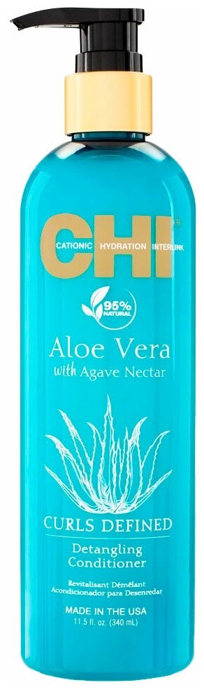 CHI кондиционер Aloe Vera with Agava Nectar Detangling Conditioner, 340 мл