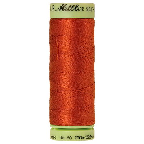 Нить для машинного квилтинга SILK-FINISH COTTON 60, 200 м 100% хлопок 0163 Copper ( 9240-0163 )