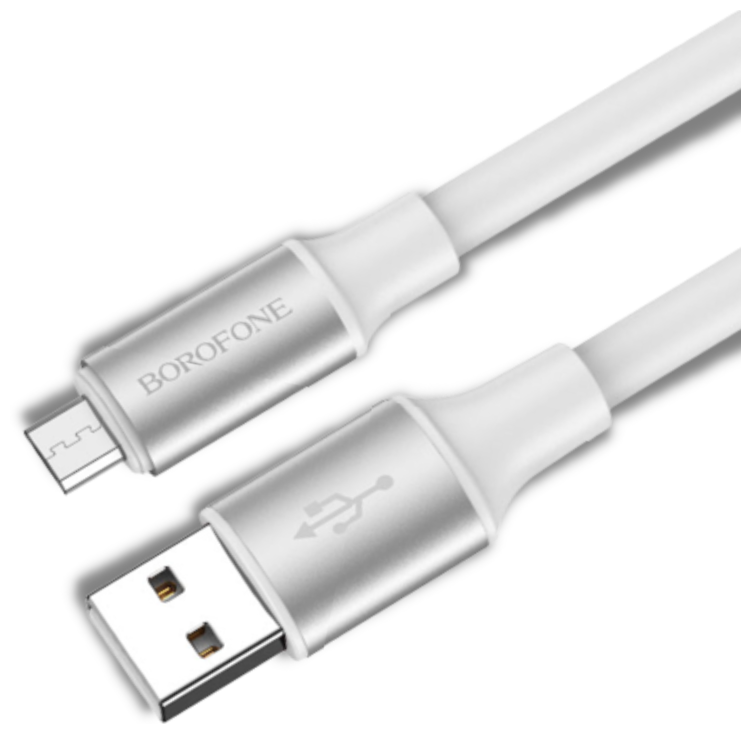 Кабель Micro USB BOROFONE BX82 2.4A, 1.0м White