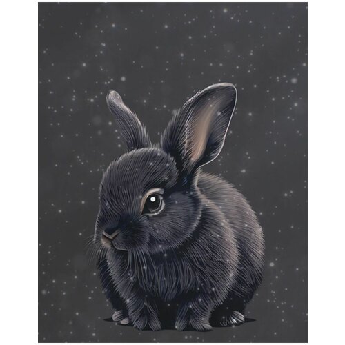Картина по номерам Черный кролик 40х50 см АртТойс картина по номерам сахарный кролик 40х50 см