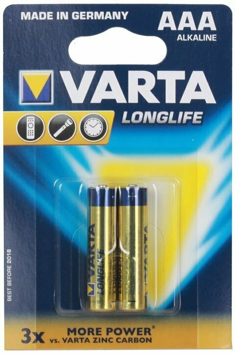 Батарейка Varta Long Life (AAA, 2 шт.) (04103101412)