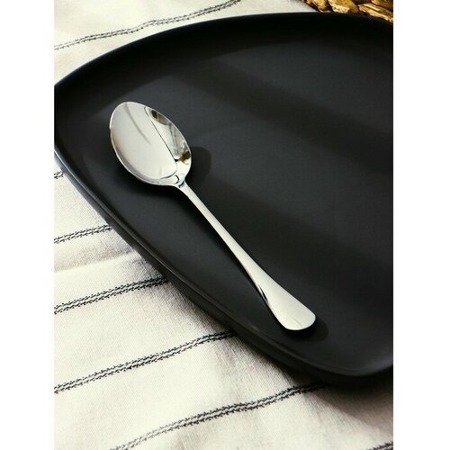 Ложка десертная из нержавеющей стали Доляна Таун длина 185 см толщина 2 мм 486₽