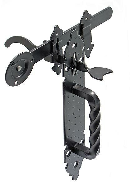 фото Ручка-щеколда "Декор" ноэз РЩ-100 SL черный матовый