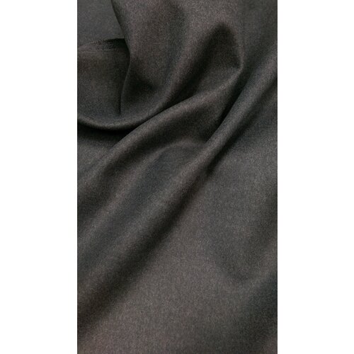 Ткань Шерсть Пальтовая тёмно-серого цвета Италия