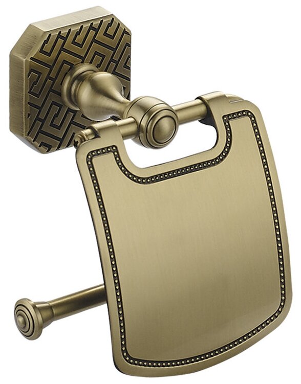 Держатель для туалетной бумаги с крышкой AltroBagno Antik Duo 080903 Br, античная бронза