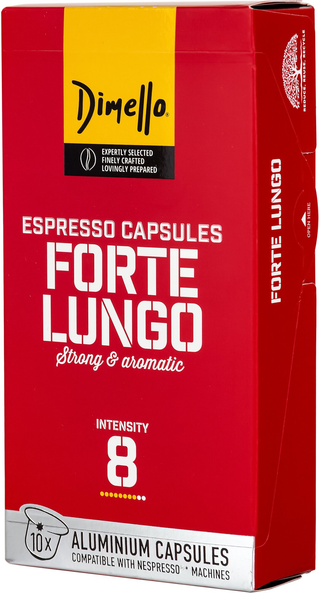Кофе в капсулах Dimello "Forte Lungo" интенсивность 8, 56г - 10 капсул - фотография № 2
