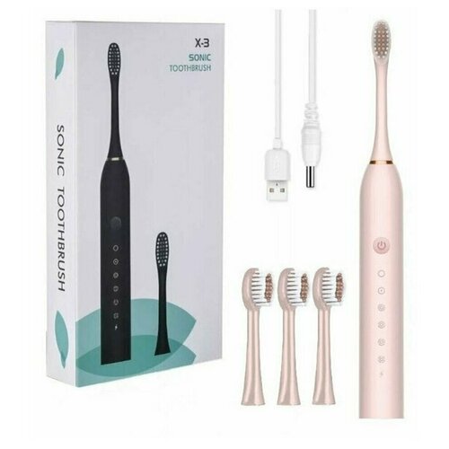 Электрическая зубная щетка Х3 с насадками звуковая RINA TECHNICS 600₽