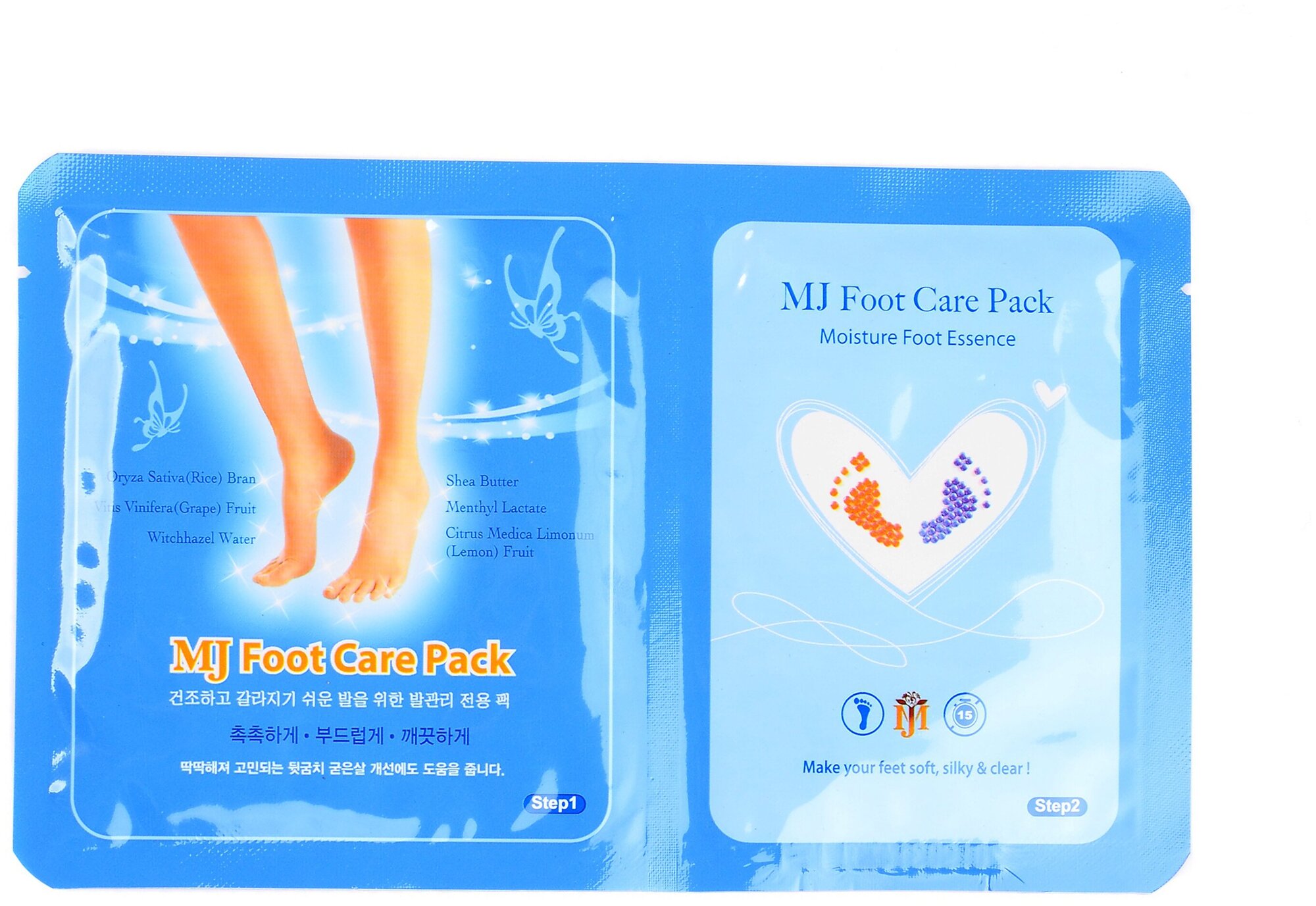 Маска для ног с гиалуроновой кислотой Mijin Cosmetics Foot Care Pack 22 г - фото №2