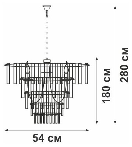 Потолочная люстра Vitaluce V1808-1/12+12+1 - фотография № 2