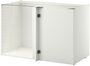 Каркас для кухни метод напольного шкафа углового, (ШхГхВ): 128х68х80 см, белый