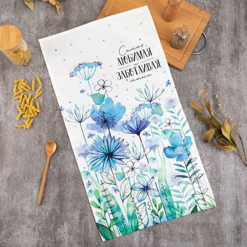 Полотенце кухонное 40x73 cм Саржа Хлопок 666₽