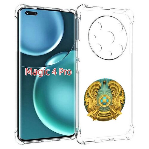 Чехол MyPads герб-казахстана для Honor Magic4 Pro / Magic4 Ultimate задняя-панель-накладка-бампер чехол mypads герб иваноской области для honor magic4 pro magic4 ultimate задняя панель накладка бампер