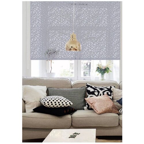 фото Рулонная штора эскар heyli (серый), 172х160 см