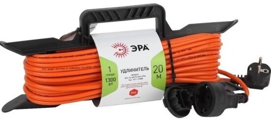 ЭРА Удлинитель силовой UFx1e3x1.510mIP44 на рамке c/з 1 гн 10м ПВС 3x1 Б0046828 - фотография № 4