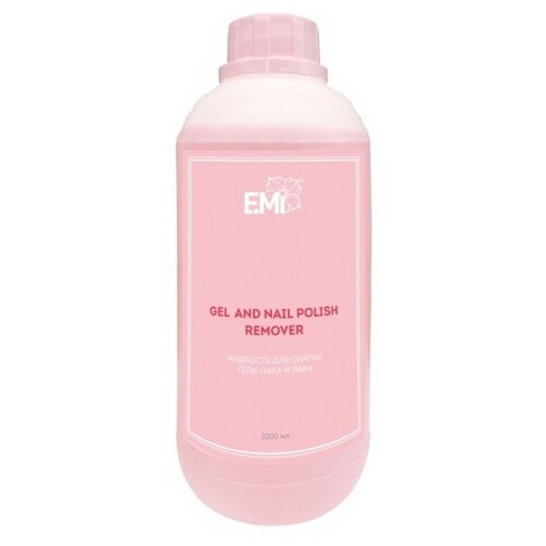 E.Mi Жидкость для снятия гель-лака и лака Gel and Nail Polish Remover 1000 мл.