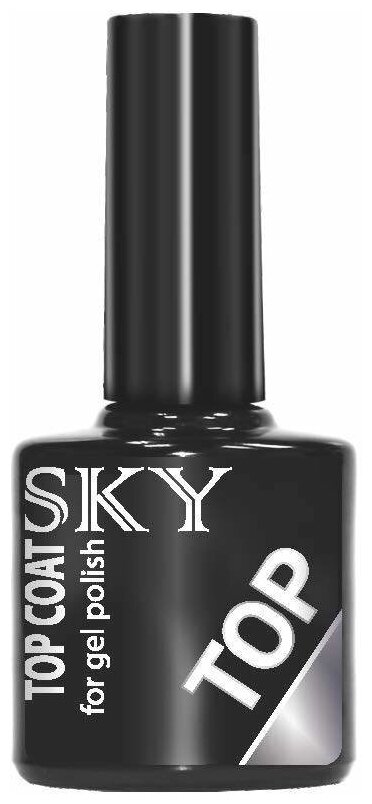 SKY Верхнее покрытие Top Coat, прозрачный, 10 мл