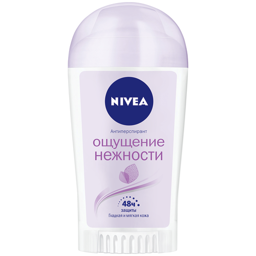 Nivea Антиперспирант Ощущение нежности, стик, флакон, 40 мл, 40 г, 1 шт.