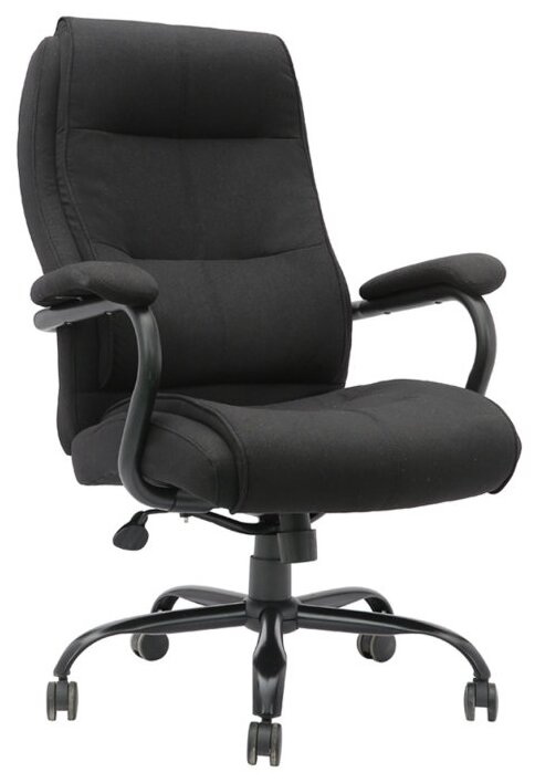 Компьютерное кресло Helmi HL-ES02 Extra Strong для руководителя, обивка: текстиль, цвет: черно-серый - фотография № 1