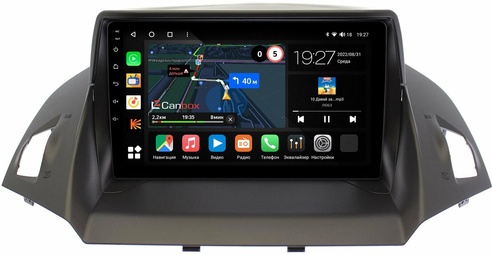 Штатная магнитола Ford Kuga 2 (2012-2019) Canbox M-Line 4542-9028 на Android 10 (4G-SIM, 4/64, DSP, QLed)